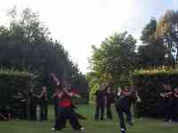 Photo from Monkey show at Ness Gardens, Thursday 3 July 2003, performed by Off the Ground Youth Theatre