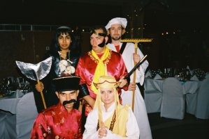 Andrew Stedman and friends dressed as characters from Monkey