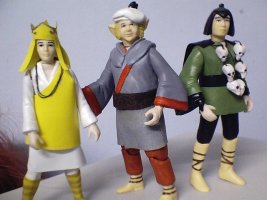 Tripitaka, Pigsy and Sandy figures